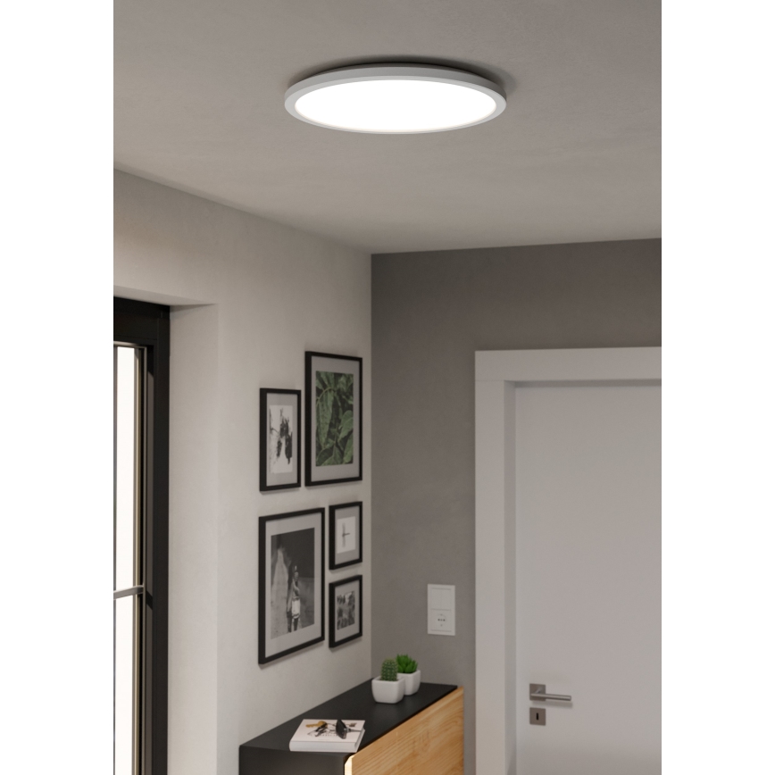 Eglo - LED RGBW Φωτιστικό οροφής μπάνιου dimming LED/18,5W/230V 2700-6500K διάμετρος 38,9cm IP44 λευκό ZigBee