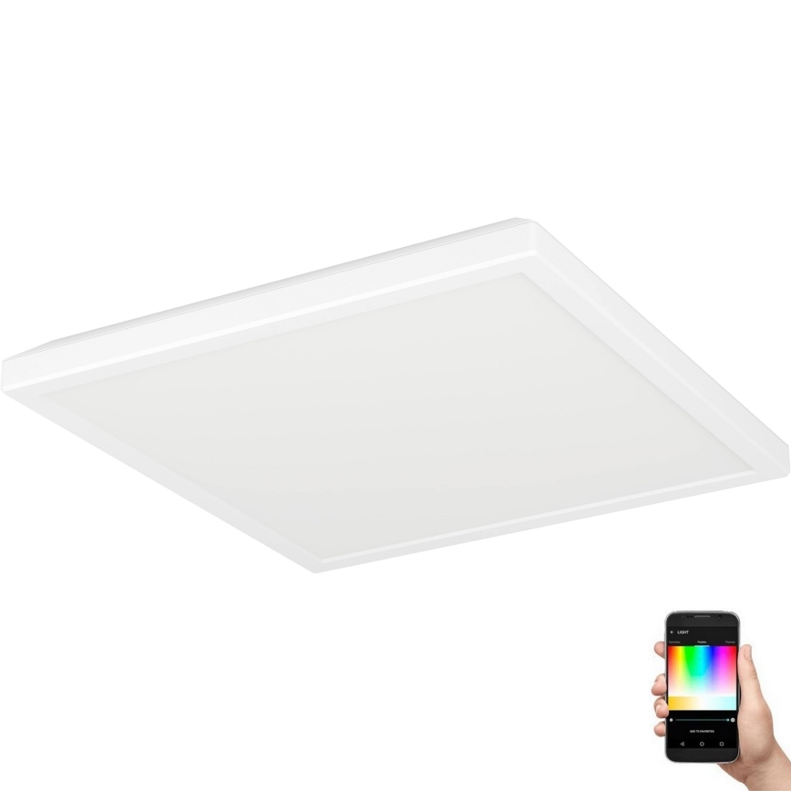 Eglo - LED RGBW Φωτιστικό οροφής μπάνιου dimming LED/13,4W/230V 2700-6500K 29x29 cm IP44 λευκό ZigBee