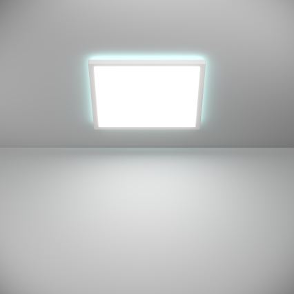 Eglo - Ρυθμιζόμενο LED RGBW φωτιστικό οροφής μπάνιου LED/17,6W/230V 2700-6500K 39x39 cm IP44 λευκό ZigBee