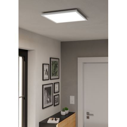 Eglo - Ρυθμιζόμενο LED RGBW φωτιστικό οροφής μπάνιου LED/17,6W/230V 2700-6500K 39x39 cm IP44 λευκό ZigBee