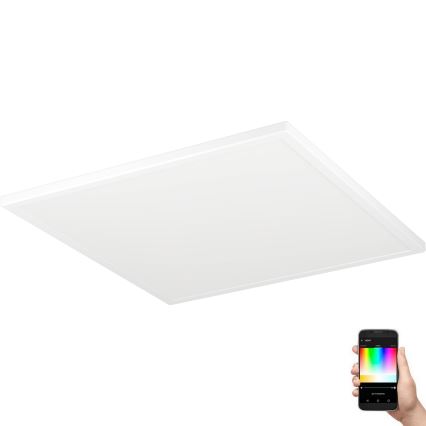 Eglo - LED RGBW Φωτιστικό οροφής μπάνιου dimming LED/17W/230V 2700-6500K 50x50 cm IP44 λευκό ZigBee