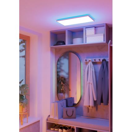 Eglo - LED RGBW Φωτιστικό οροφής μπάνιου dimming LED/17,2W/230V 2700-6500K 30x57cm IP44 λευκό ZigBee