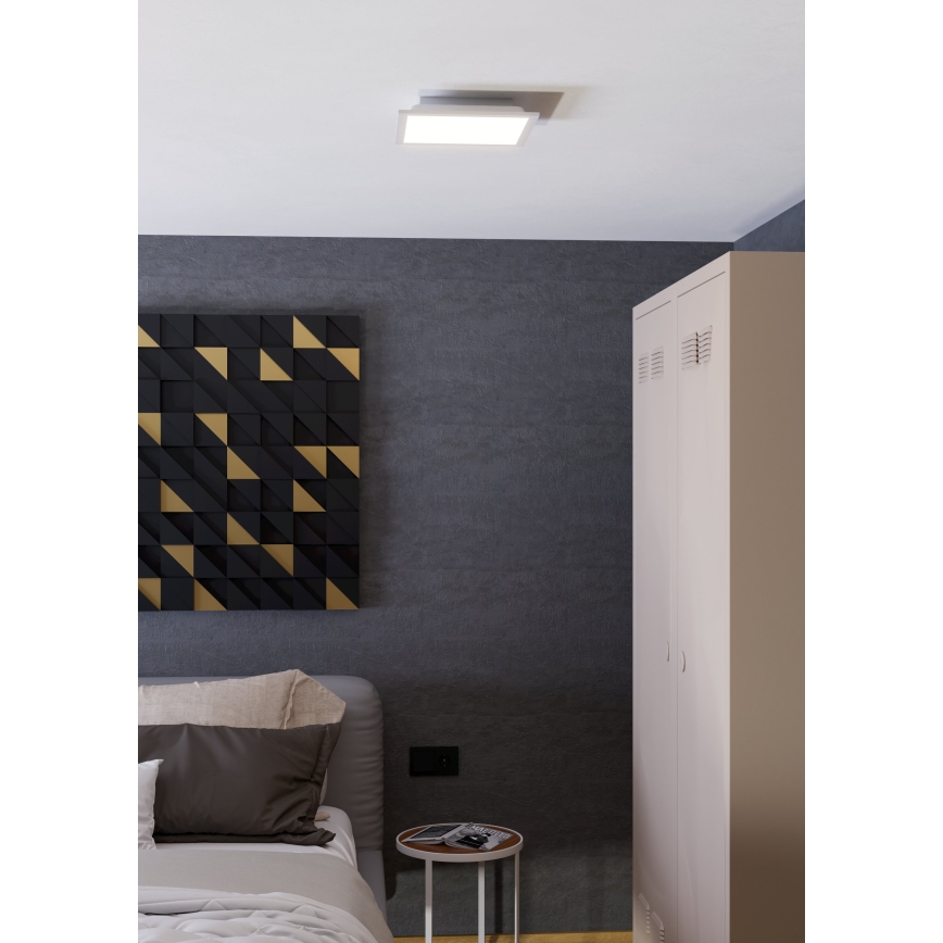 Eglo - LED RGBW Ρυθμιζόμενο φωτιστικό οροφής LED/14W/230V 2700-6500K 30x30 cm λευκό