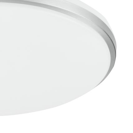 Eglo - Φωτιστικό οροφής μπάνιου LED/18W/230V 3000/4000/6500K Ø 34 cm IP54 ματ χρώμιο