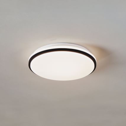 Eglo - LED φωτιστικό οροφής για μπάνιο LED/18W/230V 3000/4000/6500K Ø 34 cm IP54 μαύρο