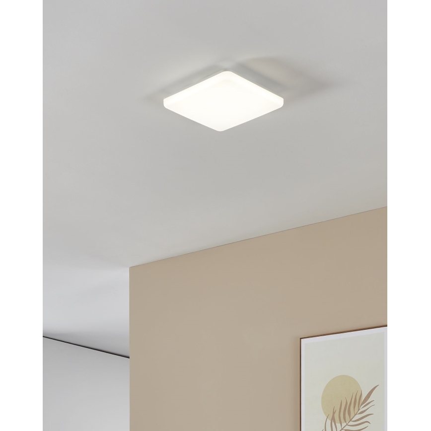 Eglo - LED φωτιστικό οροφής μπάνιου LED/16,5W/230V 2700/4000/6500K 26x26 cm IP54 λευκό
