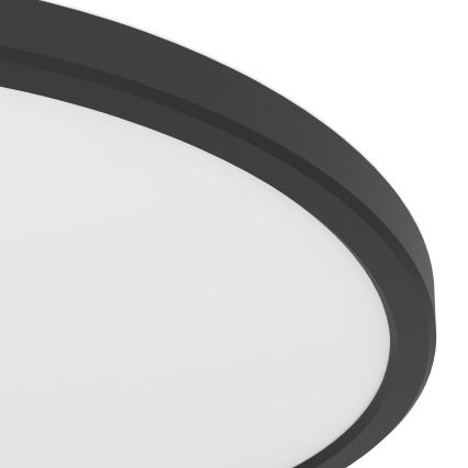 Eglo - LED φωτιστικό οροφής για μπάνιο LED/16,4W/230V Ø 30 cm IP54 μαύρο