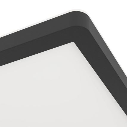 Eglo - LED Φωτιστικό οροφής για μπάνιο LED/16,4W/230V 29x29 cm IP54 μαύρο