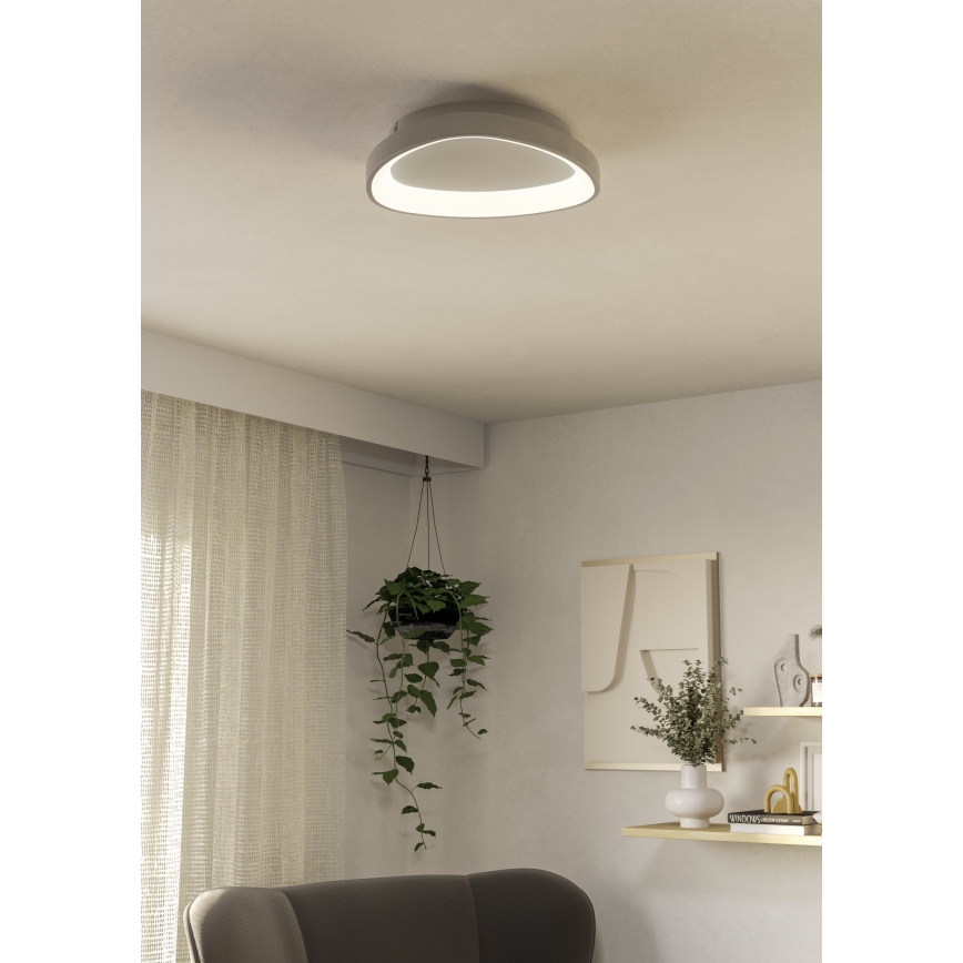Eglo - LED Dimmable φωτιστικό οροφής LED/12W/230V 2700-6500K λευκό + τηλεχειριστήριο