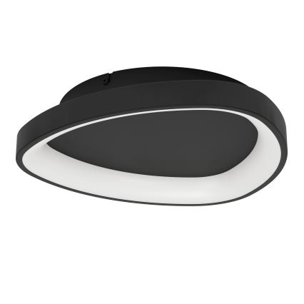 Eglo - LED Dimmable φωτιστικό οροφής LED/12W/230V 2700-6500K μαύρο + τηλεχειριστήριο