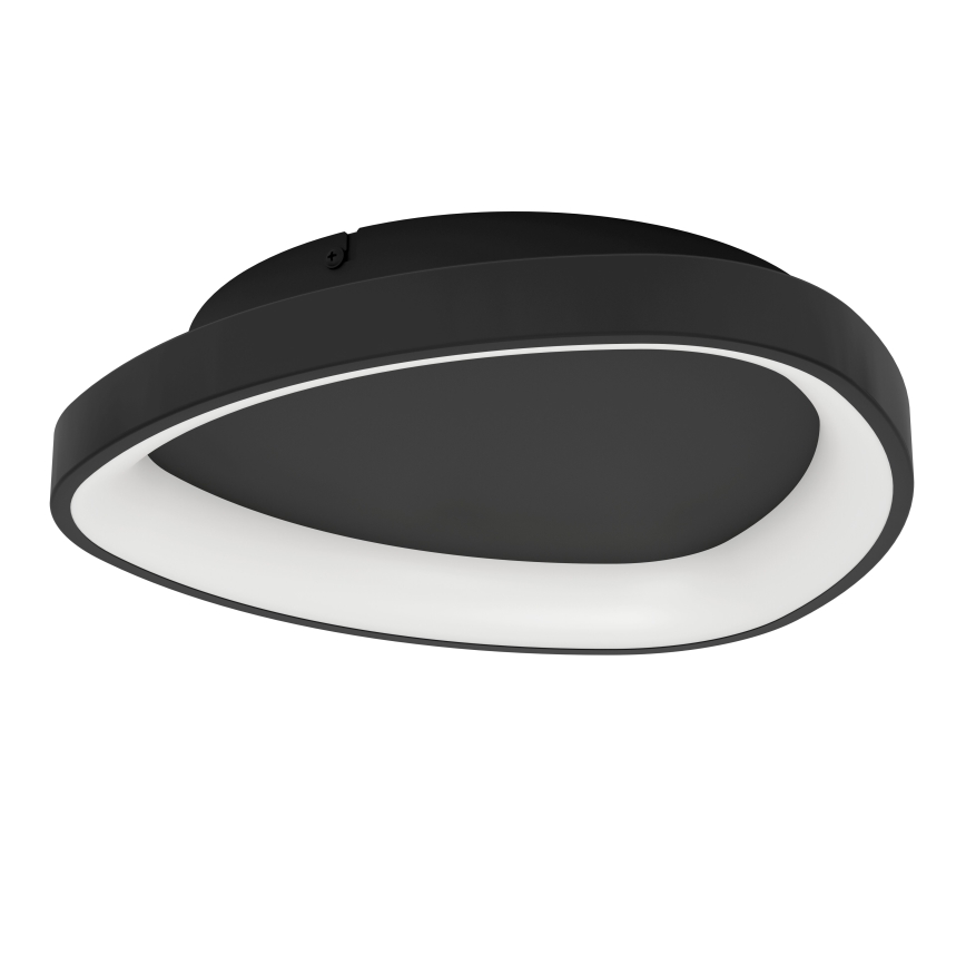 Eglo - LED Dimmable φωτιστικό οροφής LED/12W/230V 2700-6500K μαύρο + τηλεχειριστήριο