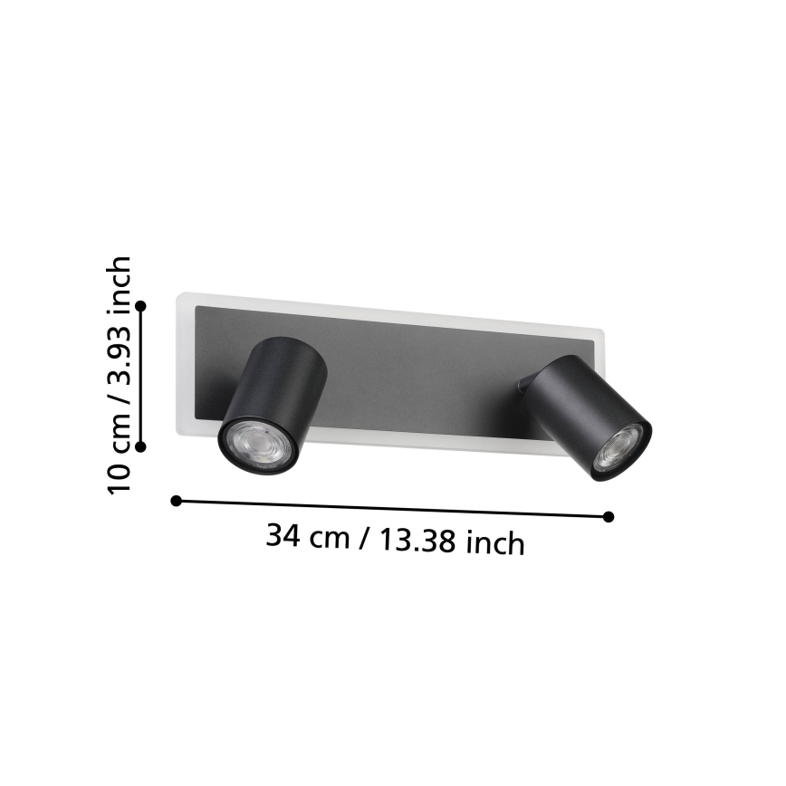Eglo - Σποτ φωτιστικό LED/12W/230V μαύρο