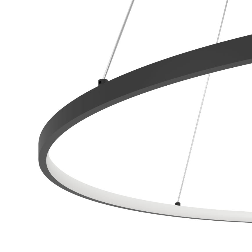 Eglo - Led Dimmable κρεμαστό φωτιστικό οροφής LED/40W/230V 2700-6500K μαύρο + τηλεχειριστήριο