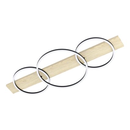 Eglo - Φωτιστικό οροφής LED 3xLED/12W/230V 3000K μπεζ/μαύρο