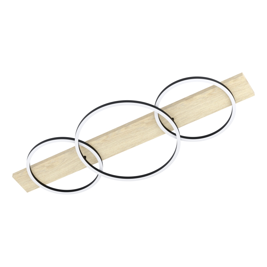 Eglo - Φωτιστικό οροφής LED 3xLED/12W/230V 3000K μπεζ/μαύρο