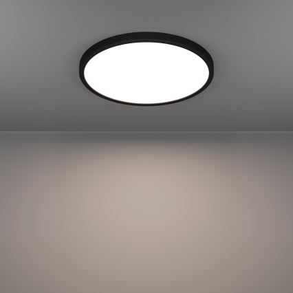 Eglo - LED RGBW ρυθμιζόμενο φωτιστικό οροφής για μπάνιο LED/17,5W/230V 2700-6500K Ø 38,9 εκ. IP44 μαύρο