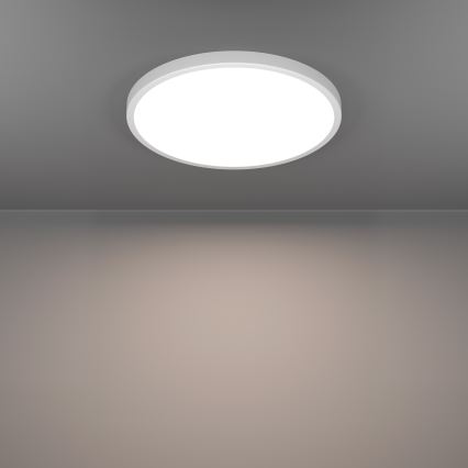 Eglo - LED RGBW Ρυθμιζόμενο φωτιστικό οροφής για μπάνιο LED/17,5W/230V 2700-6500K Ø 38,9 cm IP44 λευκό