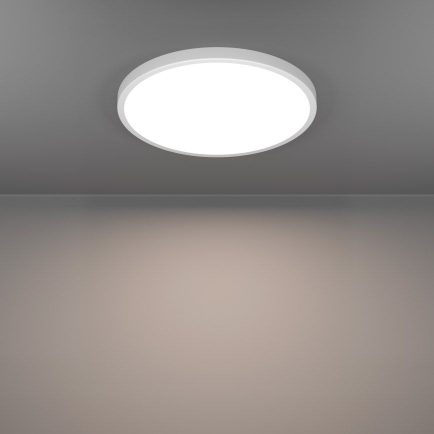 Eglo - LED RGBW Ρυθμιζόμενο φωτιστικό οροφής για μπάνιο LED/17,5W/230V 2700-6500K Ø 38,9 cm IP44 λευκό
