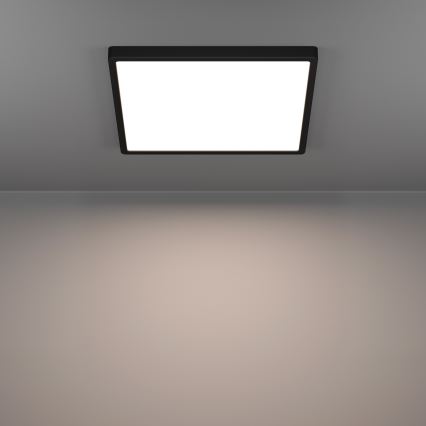 Eglo - LED RGBW Ρυθμιζόμενο φωτιστικό οροφής για μπάνιο LED/17,8W/230V 2700-6500K 39x39 cm IP44 μαύρο