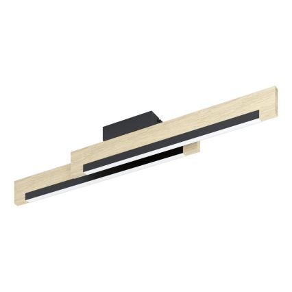Eglo - LED Dimmable φωτιστικό οροφής 2xLED/10W/230V 3000K μαύρο/μπεζ
