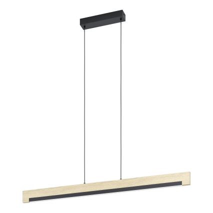 Eglo - Led Dimmable κρεμαστό φωτιστικό οροφής LED/25,5W/230V 3000K μαύρο/μπεζ