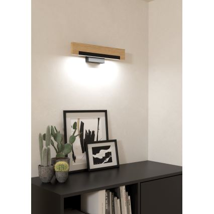 Eglo - Φωτιστικό τοίχου LED LED/9,6W/230V 3000K μαύρο/μπεζ