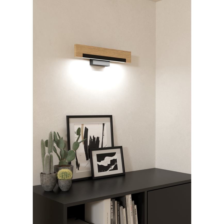 Eglo - Φωτιστικό τοίχου LED LED/9,6W/230V 3000K μαύρο/μπεζ