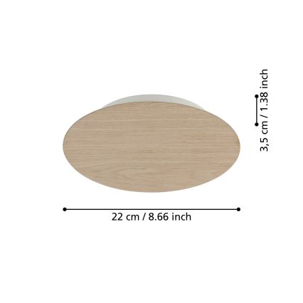 Eglo - Φωτιστικό τοίχου LED LED/9,2W/230V 3000K μπεζ