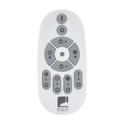 Eglo - LED ρυθμιζόμενο φωτιστικό οροφής 2xLED/17W/230V +LED/4,2W 2700-6500K + τηλεχειριστήριο