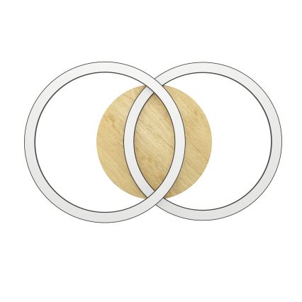 Eglo - LED Dimmable φωτιστικό οροφής 2xLED/16W/230V 2700-6500K μπεζ/μαύρο ZigBee