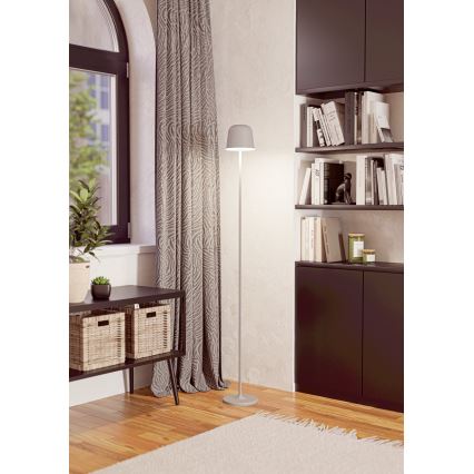 Eglo - LED Dimming Εξωτερικού χώρου επαναφορτιζόμενο επιδαπέδιο φωτιστικό LED/4,3W/5V 2400/3000/4000K IP54 γκρι