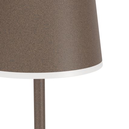 Eglo - LED Dimming Εξωτερικού χώρου επαναφορτιζόμενο επιδαπέδιο φωτιστικό LED/4,3W/230V 2400/3000/4000K IP54 καφέ
