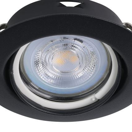 Eglo - ΣΕΤ 3x Χωνευτό Φωτιστικό LED 1xGU10/4W/230V μαύρο