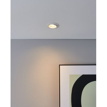 Eglo - ΣΕΤ 3x Χωνευτό Φωτιστικό LED 1xGU10/4W/230V λευκό