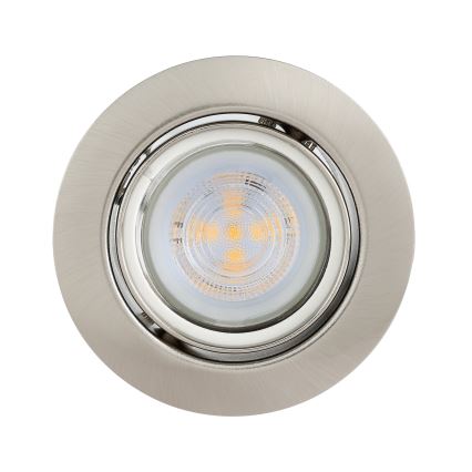 Eglo - ΣΕΤ 3x Χωνευτό Φωτιστικό LED 1xGU10/4W/230V ματ χρώμιο