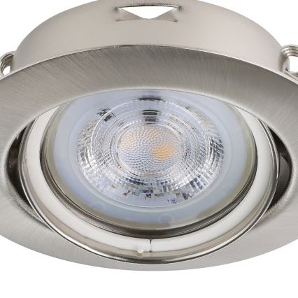 Eglo - ΣΕΤ 3x Χωνευτό Φωτιστικό LED 1xGU10/4W/230V ματ χρώμιο