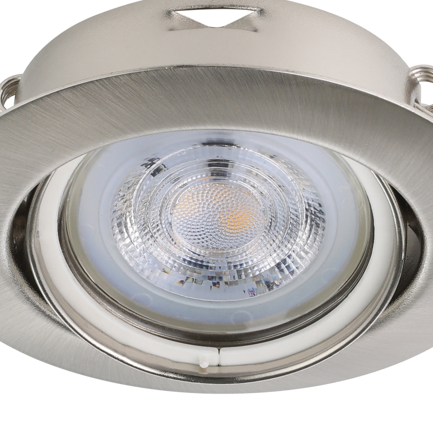 Eglo - ΣΕΤ 3x Χωνευτό Φωτιστικό LED 1xGU10/4W/230V ματ χρώμιο