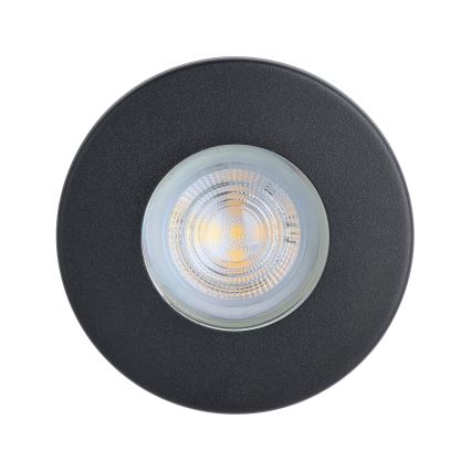 Eglo - ΣΕΤ 3xLED Χωνευτό φωτιστικό μπάνιου 1xGU10/4W/230V IP44 μαύρο