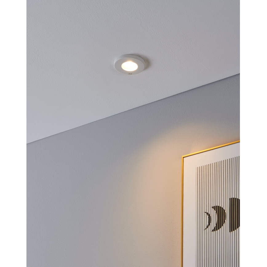 Eglo - ΣΕΤ 3xLED Χωνευτό φωτιστικό μπάνιου 1xGU10/4W/230V IP44 λευκό