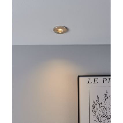 Eglo - ΣΕΤ 3xLED Χωνευτό φωτιστικό μπάνιου 1xGU10/4W/230V IP44 ματ χρώμιο