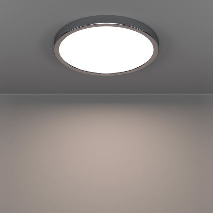 Eglo - LED πλαφονιέρα μπάνιου LED/14,2W/230V 2700/4000/6500K Ø 27,8 cm IP44 γυαλιστερό χρώμιο