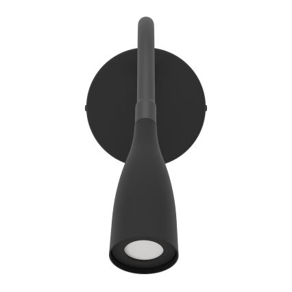 Eglo - Ευέλικτο επιτοίχιο φωτιστικό LED με θύρα USB LED/3,8W/230V μαύρο