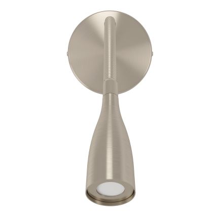 Eglo - LED εύκαμπτο επιτοίχιο φωτιστικό με USB LED/3,8W/230V ματ χρώμιο