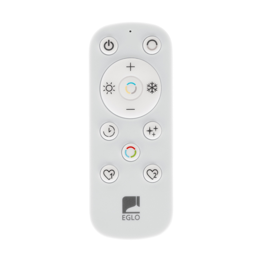 Eglo - Ρυθμιζόμενο LED κρεμαστό φωτιστικό με καλώδιο 2xLED/20W/230V 2700–6500K Ø 48 cm μαύρο + τηλεχειριστήριο