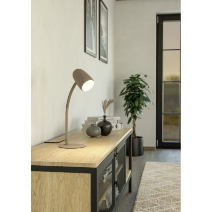 Eglo - Επιτραπέζιο φωτιστικό 1xE14/18W/230V σε κρεμ απόχρωση
