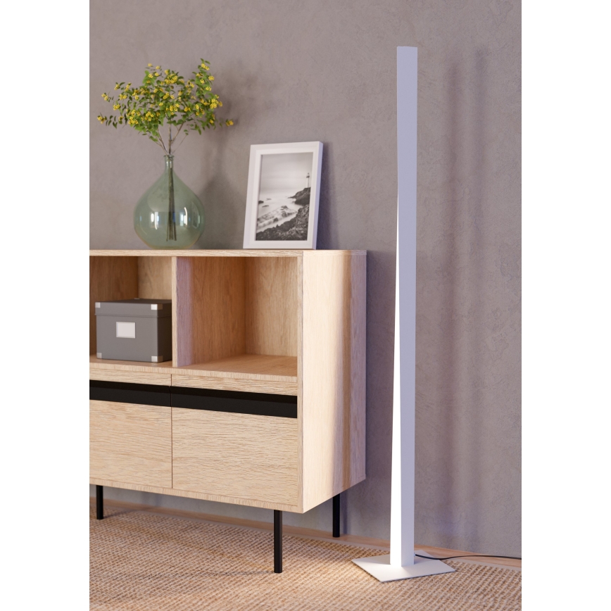 Eglo - LED RGBW Ρυθμιζόμενο επιδαπέδιο φωτιστικό LED/10,5W/230V + LED/15,2W 2700-6500K γκρι