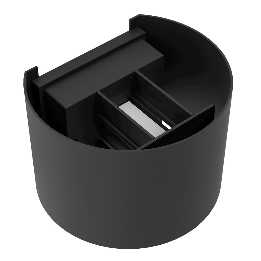 Eglo - Επιτοίχιο φωτιστικό LED για εξωτερικούς χώρους 2xLED/2,8W/230V IP54 μαύρο