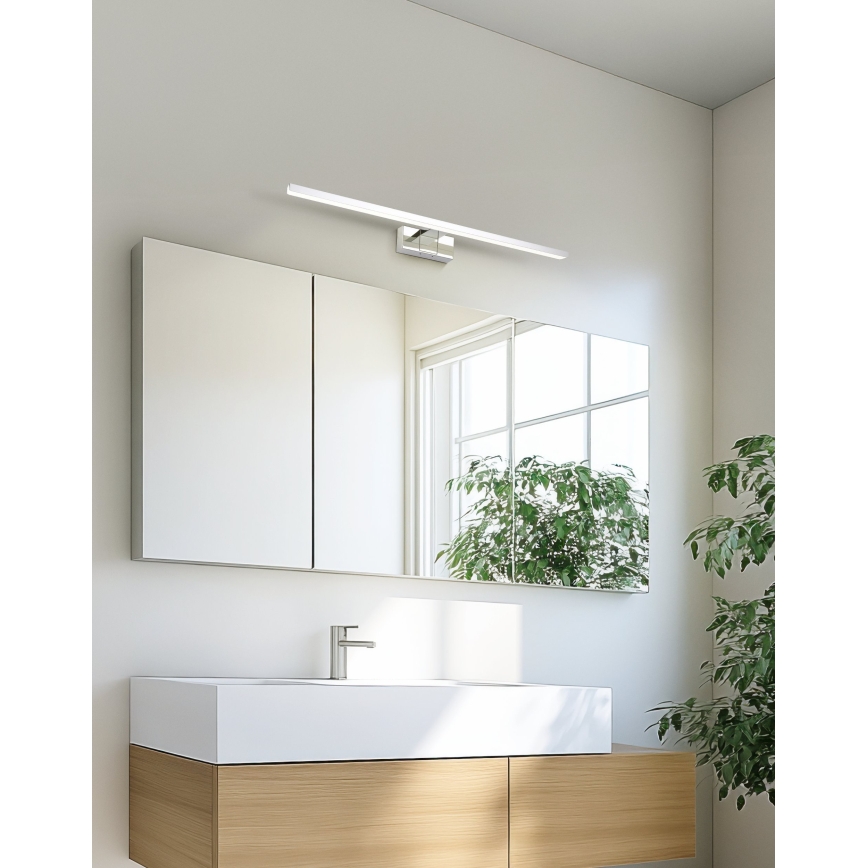 Eglo - LED φωτιστικό καθρέφτη μπάνιου LED/10W/230V 3000/4000/6500K 60 cm IP44 γυαλιστερό χρώμιο