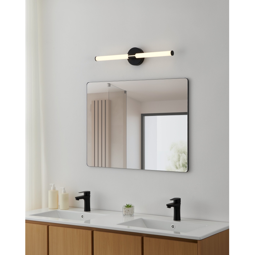 Eglo - LED φωτιστικό καθρέφτη μπάνιου LED/11W/230V 3000/4000/6500K 60 cm IP44 μαύρο
