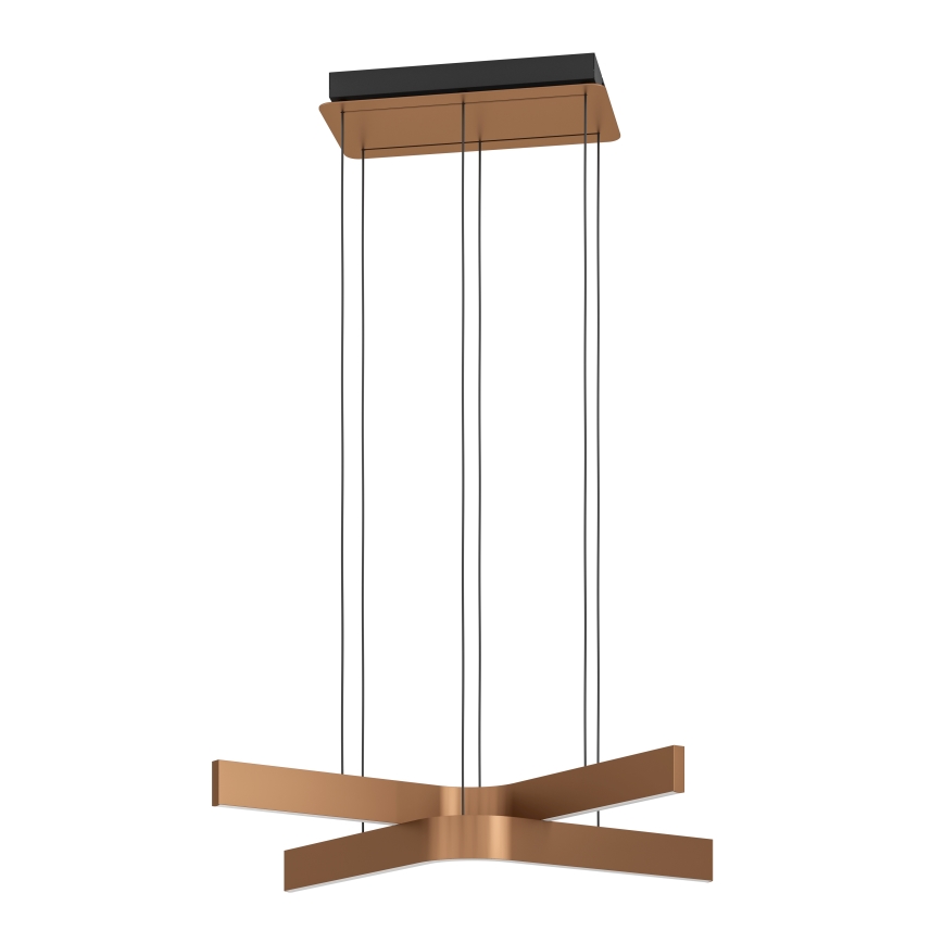 Eglo - LED RGBW Ρυθμιζόμενο κρεμαστό φωτιστικό με ανάρτηση σε καλώδιο 2xLED/18W/230V 2700-6500K χάλκινο/μαύρο